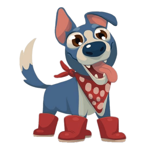 Hunter, the dog from Farm Heroes Saga